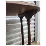 Antique Oval Side Table with Turned Legs Antique Oval Side Table with Turned Legs