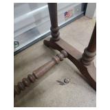 Antique Oval Side Table with Turned Legs Antique Oval Side Table with Turned Legs