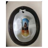 Stetson Beige Cowboy Hat with Feather Band - Size 7 1/2 Stetson Beige Cowboy Hat with Feather Band - Size 7 1/2