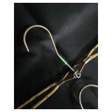 Assorted Stainless Steel Wire Hangers Set with Wooden Rod Assorted Stainless Steel Wire Hangers Set with Wooden Rod