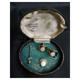 JewelLine Originals Mother of Pearl Cufflinks & Ring Set - 18K Gold Plated JewelLine Originals Mother of Pearl Cufflinks & Ring Set - 18K Gold Plated