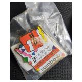 US Olympic Pins & Commemorative Medallion Set - 1990s-1996, Mixed Pins & Coin US Olympic Pins & Commemorative Medallion Set - 1990s-1996, Mixed Pins & Coin