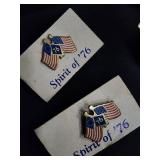 Mid-West Motor Corps & Sarasota Pins Collection - Spirit of '76, Amtrak Mid-West Motor Corps & Sarasota Pins Collection - Spirit of '76, Amtrak