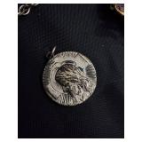 Sharp Quartz Watch with Lutheran Medal Pendant, Moriarty Crest & Fleur-de-Lis Jewelry Sharp Quartz Watch with Lutheran Medal Pendant, Moriarty Crest & Fleur-de-Lis Jewelry