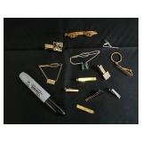 Assorted Gold-Tone Jewelry - Cufflinks, Tie Clips, Money Clips & Pendants Assorted Gold-Tone Jewelry - Cufflinks, Tie Clips, Money Clips & Pendants
