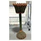 Vintage 30' Wicker Plant Stand