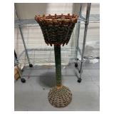 Vintage 30' Wicker Plant Stand