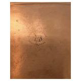 2 Coppercraft Guild Etched Oblong Trays USA 5 1/2' X 9 1/4'