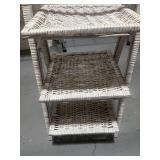 Vintage Wicker Plant Stand