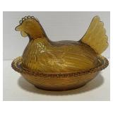 7' Amber Hen on Nest