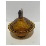 7' Amber Hen on Nest