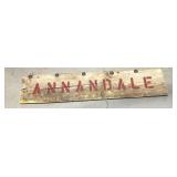 Barnwood Sign ANNANDALE 3' 8'