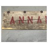 Barnwood Sign ANNANDALE 3' 8'