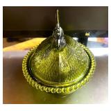 7' Green Hen on Nest