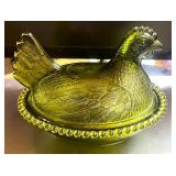 7' Green Hen on Nest