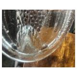 5.5' Clear Glass Hen on Nest Small chip in inside rim