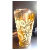 Vintage Carnival Glass Flowered Pitcher