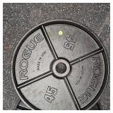 Rogue Black Steel 45lb. Plate Set