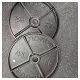 Rogue Black Steel 45lb. Plate Set