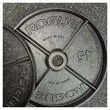 Rogue Black Steel 45lb. Plate Set