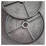 Rogue Black Steel 45lb. Plate Set