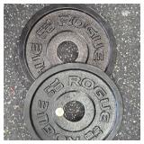 Rogue Black Steel 10lb. Plate Set