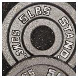 Standard 5lb. Steel Plate Set
