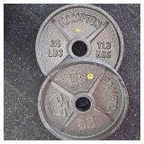 Hampton 25lb. Steel Plate Set