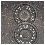 Standard Black Steel 10lb. Plate Set