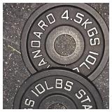 Standard Black Steel 10lb. Plate Set