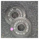 Standard Black Steel 2.5lb. Plate Set