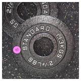 Standard Black Steel 2.5lb. Plate Set