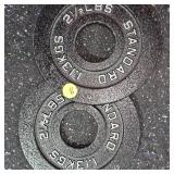 Standard Black Steel 2.5lb. Plate Set