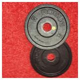 Rogue Black Steel 25lb. Plate Set
