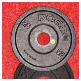 Rogue Black Steel 25lb. Plate Set