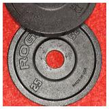 Rogue Black Steel 25lb. Plate Set