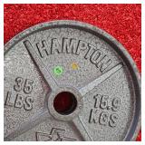 Hampton 35lb. Steel Plate set