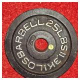 Barbell 25lb. Steel Plate Set