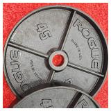Rogue Black Steel 45lb. Plate Set