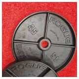 Rogue Black Steel 45lb. Plate Set
