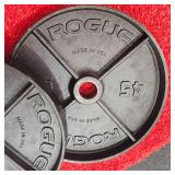 Rogue Black Steel 45lb. Plate Set