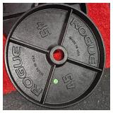 Rogue Black Steel 45lb. Plate Set