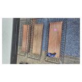 Wall Mounted Black Wire Baskets