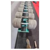 Heavy Dumbells & Rack