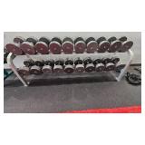 Dumbells and Rack