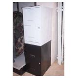 (2ct) 2-drawer file cabinets (only 1 drawer has file rails)