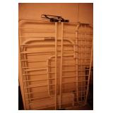 Metal Bunk Bed. Bottom is a futon.