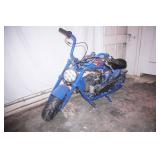49cc mini gas chopper bike. 2-stroke. LED headlights