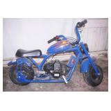 49cc mini gas chopper bike. 2-stroke. LED headlights