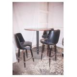High-Top Bar Table w/3 stools.